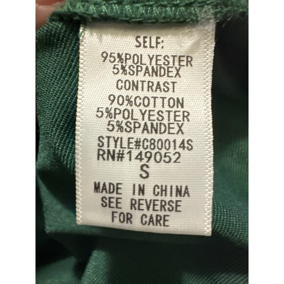 Fashion Nova Basic Activewear green cropped zippered Jacket size Small - Picture 4 of 14